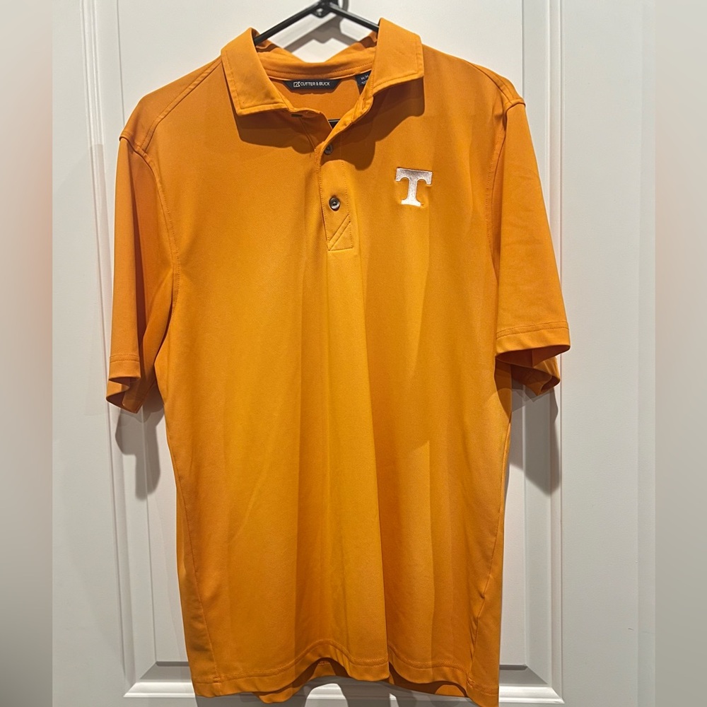 Cutter & Buck Orange Polo Shirt with Tennessee Logo